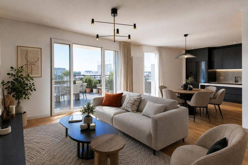 Image de l'annonce 4 PIÈCES avec BELLE TERRASSE – 3ème…
