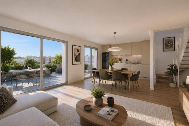 Image de l'annonce Magnifique duplex 5 pièces au DERNIER ÉTAGE…