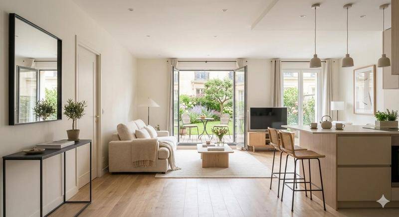 Image de l'annonce Charmant 2 pièces avec terrasse et jardin…