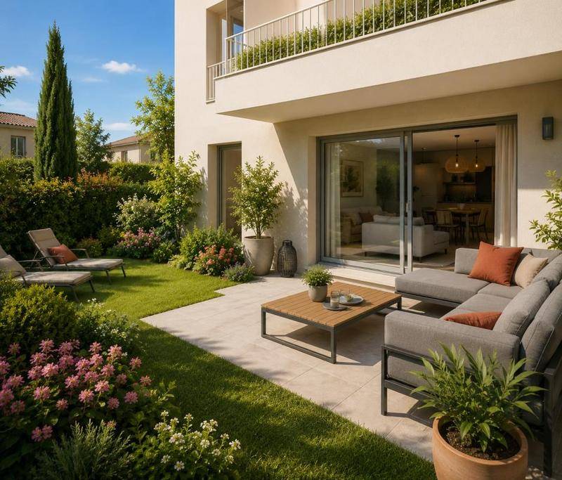 Image de l'annonce 3 pièces JARDIN + TERRASSE - rangements,…