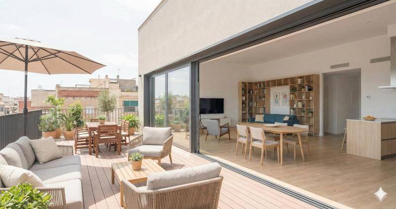 Image de l'annonce Au dernier étage - 100 m2 +…