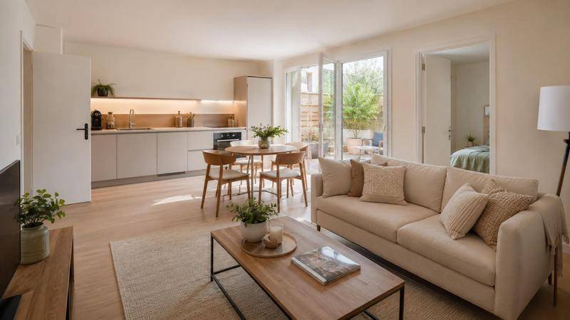 Image de l'annonce CHARMANT T2 AVEC TERRASSE + JARDIN +…