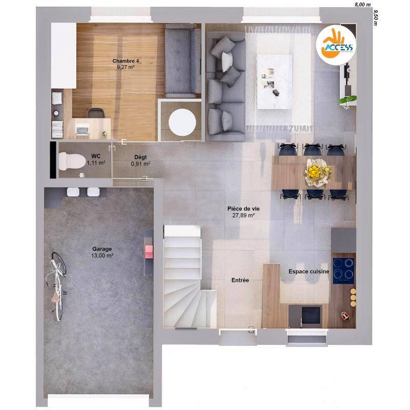 Image de l'annonce Maison 6 pièces 88 m2