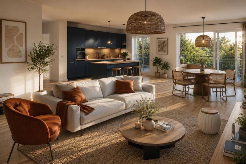 Image de l'annonce LUMINEUX Appartement T3 bien agencé, parking, balcon
