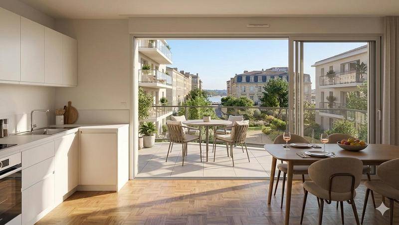 Image de l'annonce T3 sans vis-à-vis, vue dégagée & balcon…