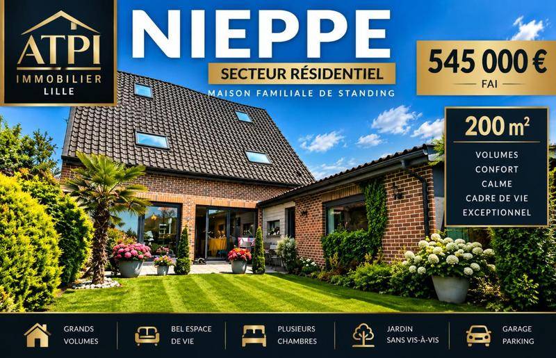 Image de l'annonce NIEPPE – SUPERBE MAISON INDIVIDUELLE DE 200…