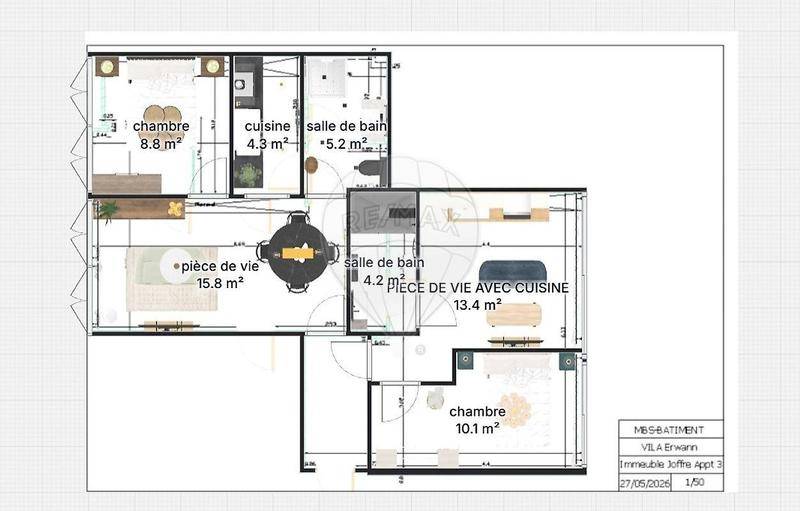 Image de l'annonce Appartement 2 chambre(s) à vendre