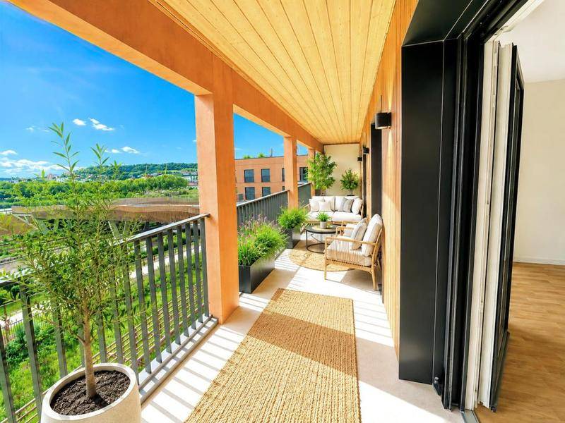 Image de l'annonce T3 Rouen de 63 m² avec Loggia