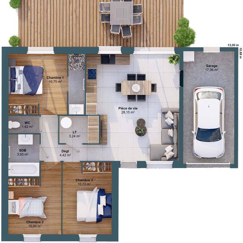 Image de l'annonce Maison 5 pièces 76 m2