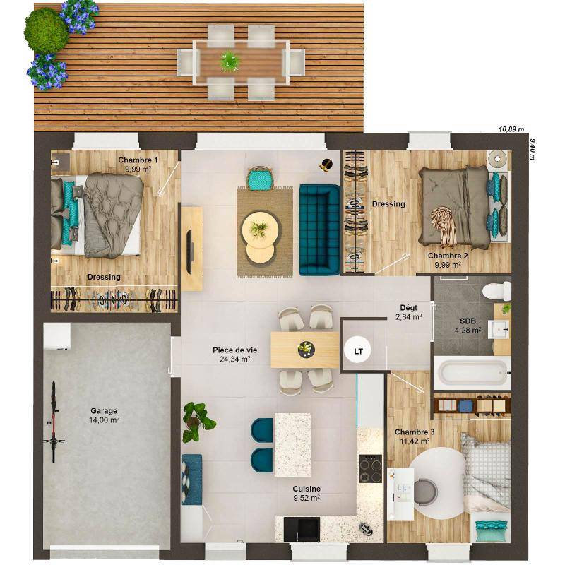 Image de l'annonce Maison 5 pièces 71 m2