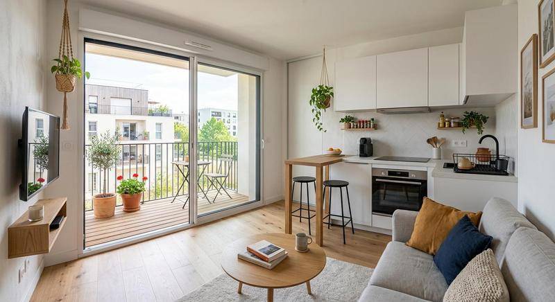 Image de l'annonce 2 PIECES, BALCON, PARKING