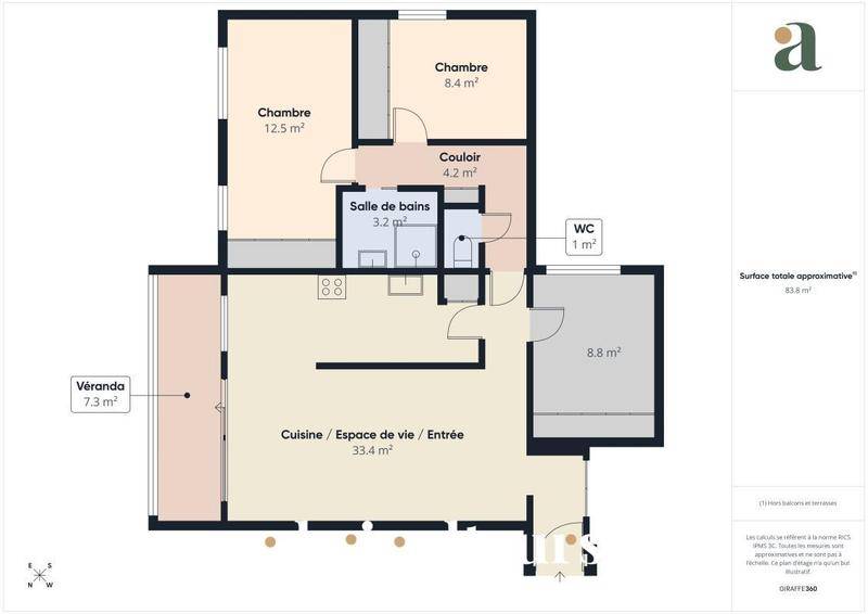 Image de l'annonce Appartement - 76 m² - 4 pièces…