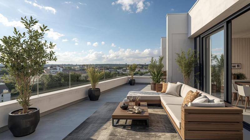 Image de l'annonce **DERNIER ETAGE TOIT TERRASSE 122M2 D'EXTERIEUR TOUTES…