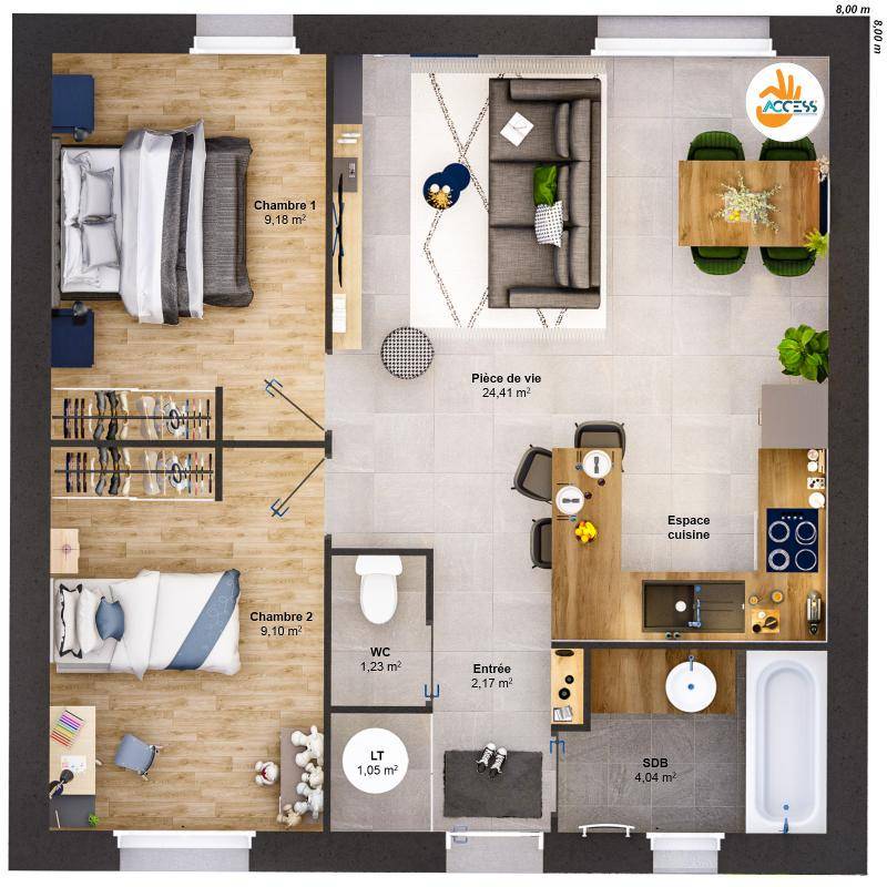 Image de l'annonce Maison 4 pièces 51 m2