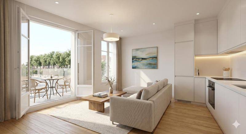 Image de l'annonce Beau 3 pièces de 72m2 à Villeneuve…