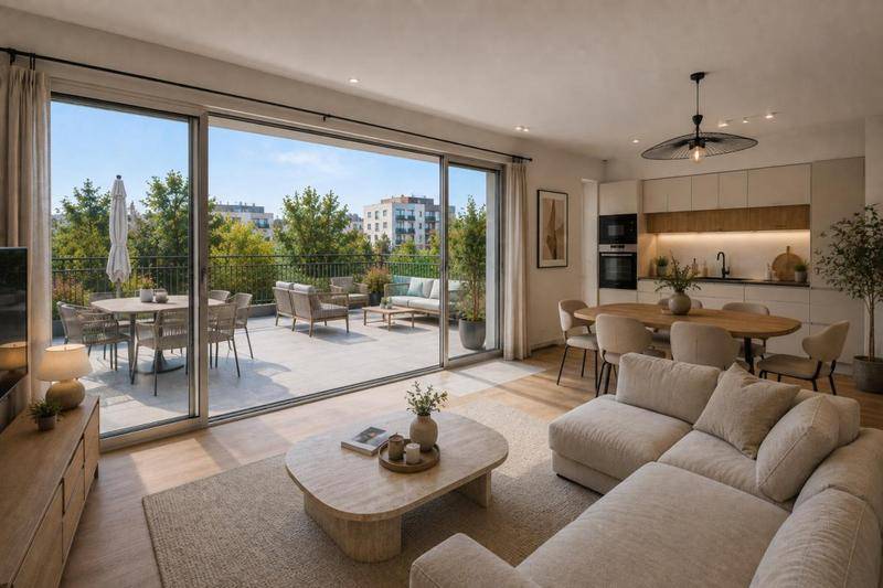 Image de l'annonce T3 avec immense balcon de 31,6 m²…