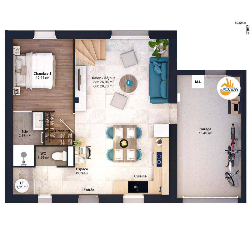 Image de l'annonce Maison 5 pièces 71 m2