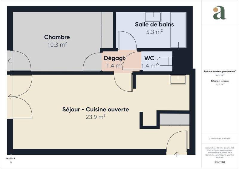 Image de l'annonce Appartement T2 - Terrasse & Jardin -…