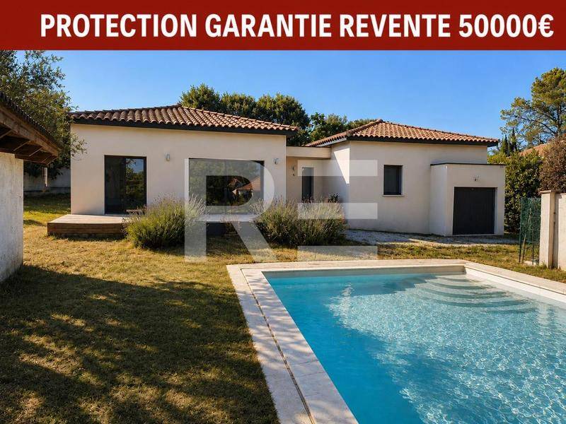 Image de l'annonce VILLA CONTEMPORAINE, DE PLAIN PIED 114m2, PISCINE…