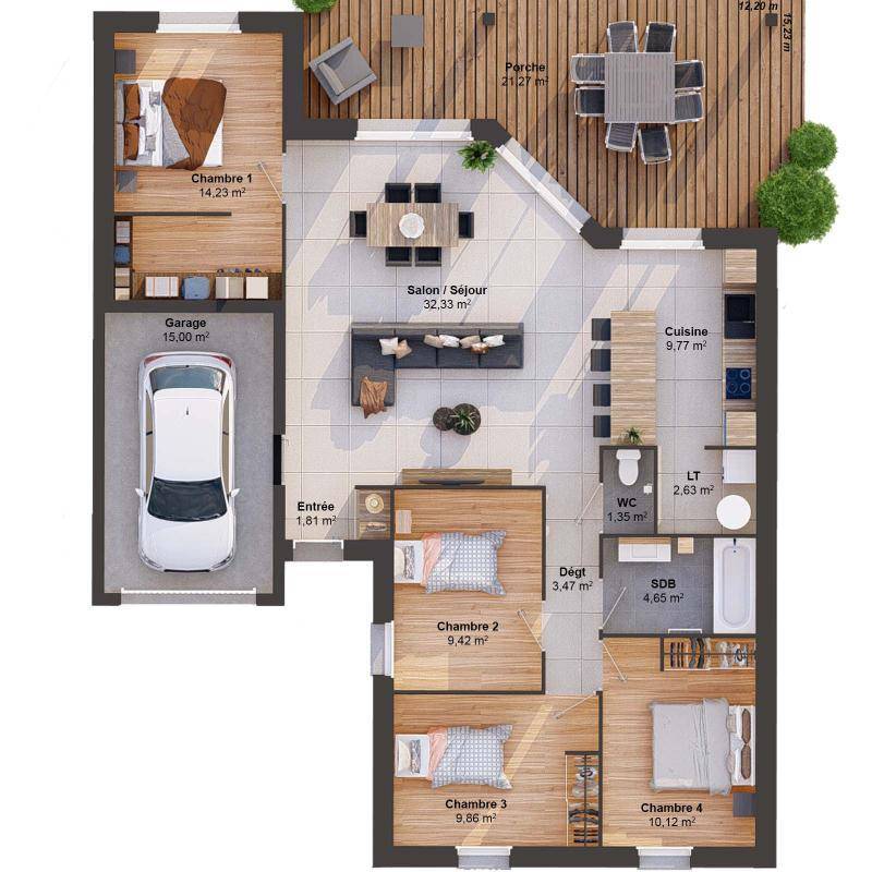 Image de l'annonce Maison 6 pièces 100 m2