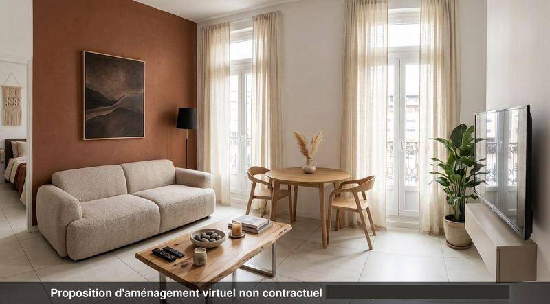 Image de l'annonce Marseille 1er Appartement Type 2 décoré meublé