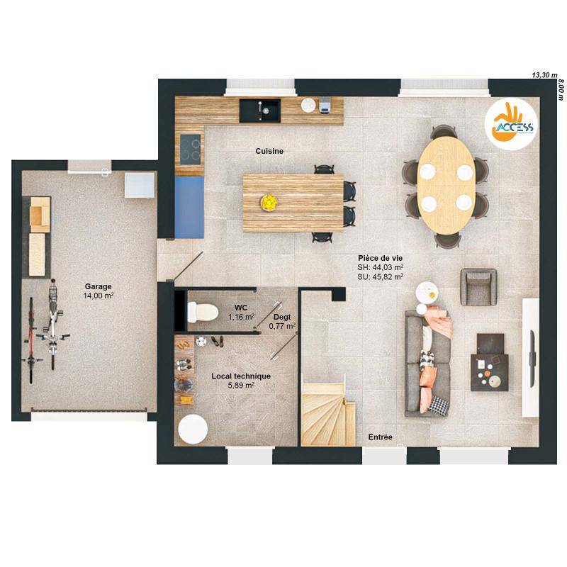Image de l'annonce Maison 5 pièces 86 m2