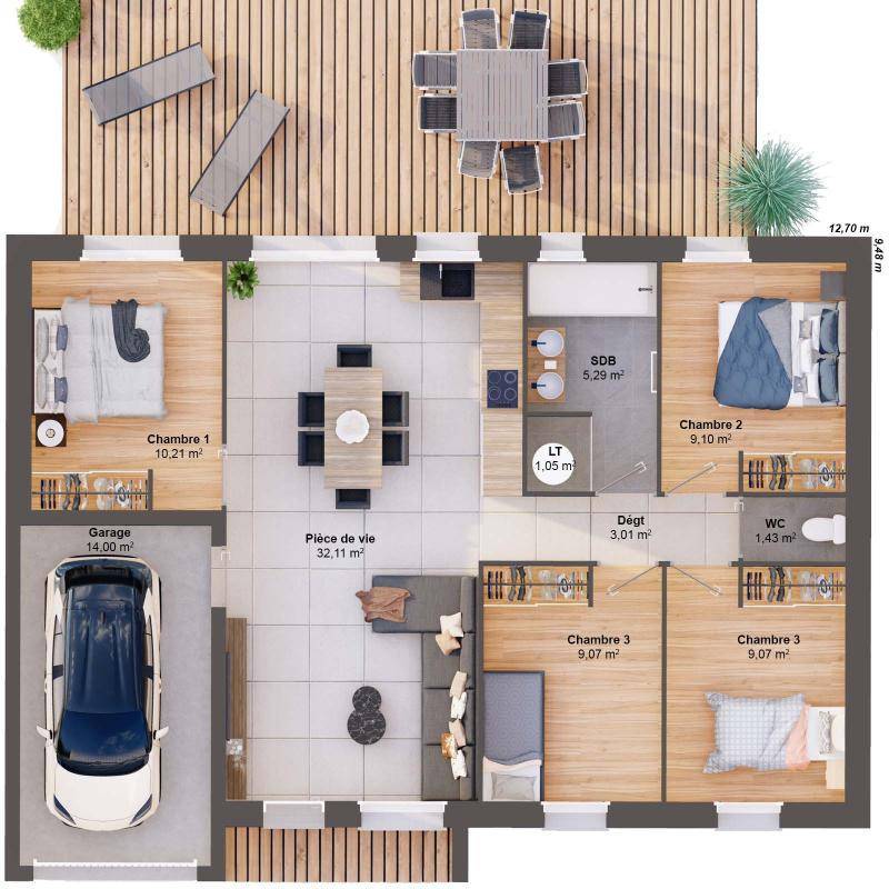 Image de l'annonce Maison 6 pièces 80 m2