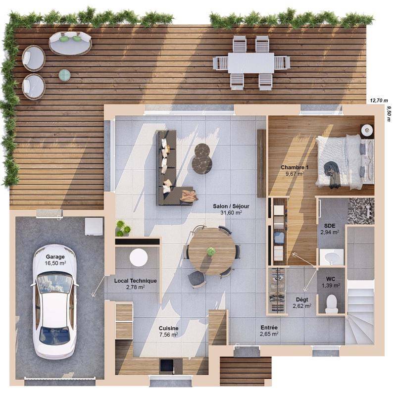 Image de l'annonce Maison 7 pièces 126 m2