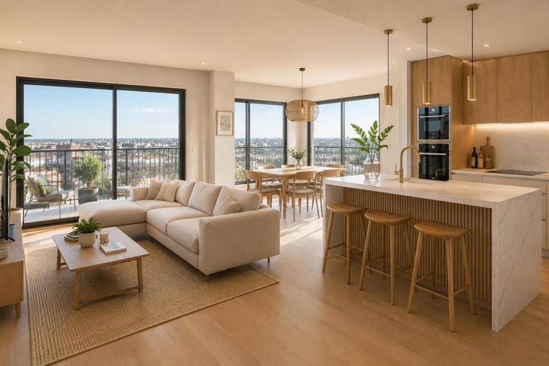 Image de l'annonce DERNIER ETAGE - 5 PIECES, 2 TERRASSES