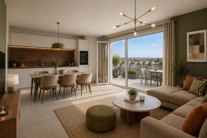Image de l'annonce T2 CHASSIEU 48m² - TERRASSE - GRAND…