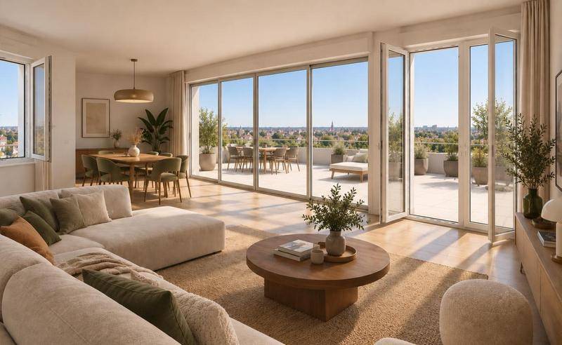 Image de l'annonce Appartement T4 en dernier étage avec vue…