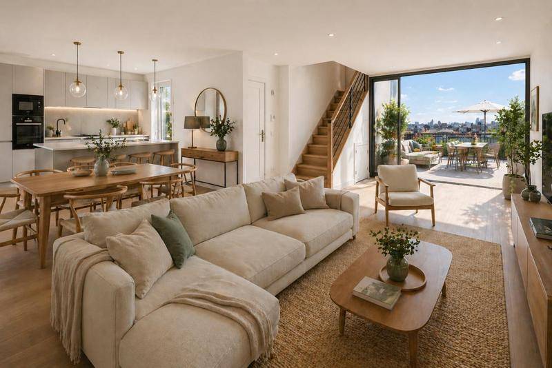 Image de l'annonce Magnifique 3 pièces duplex dernier étage, avec…