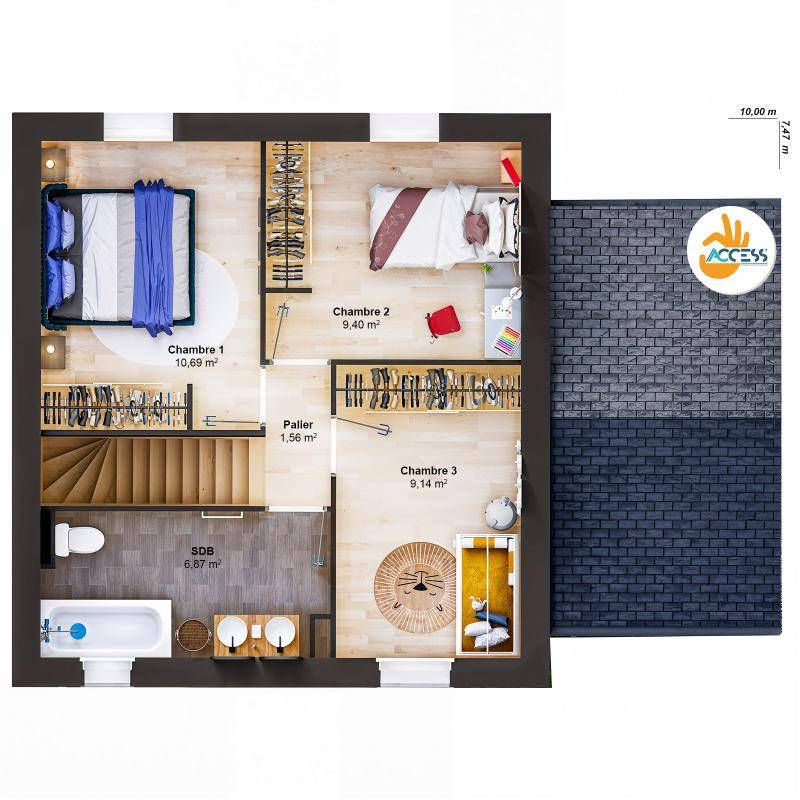 Image de l'annonce Maison 5 pièces 77 m2