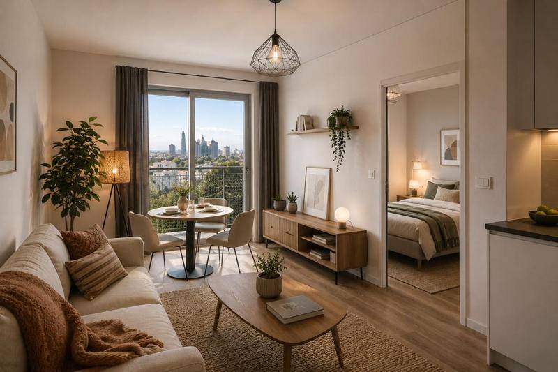 Image de l'annonce **** 9EME ETAGE **** T1 BIS avec…