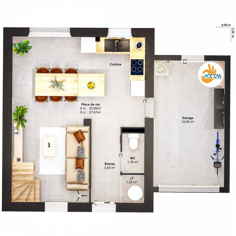 Image de l'annonce Maison 4 pièces 62 m2