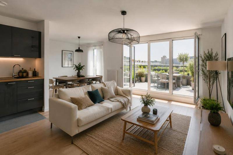 Image de l'annonce T3 LUMINEUX avec BALCON et TERRASSE– Centre-ville