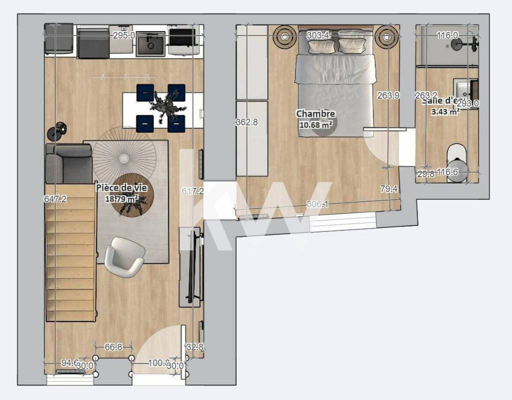 Image de l'annonce APPARTEMENT TYPE 2 + MEZZANINE NIMES CENTRE…