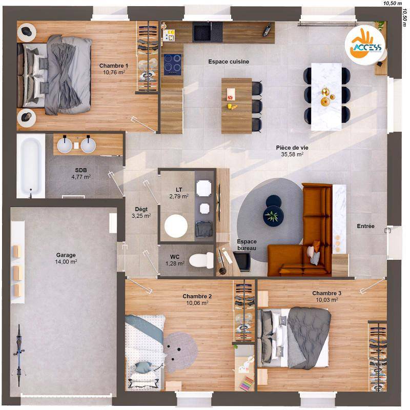 Image de l'annonce Maison 5 pièces 79 m2