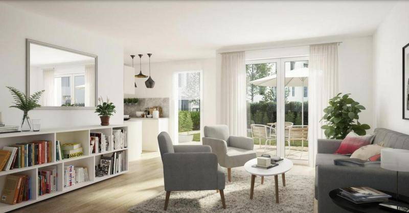 Image de l'annonce 3 PIECES LUMINEUX AVEC JARDIN PRIVATIF