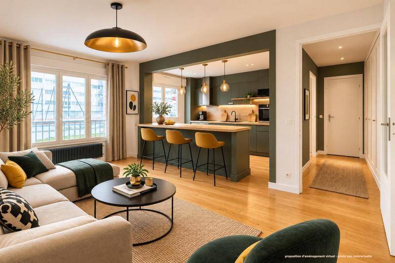 Image de l'annonce Vente appartement 2 pièces avec parking Gambetta/Saint-Louis