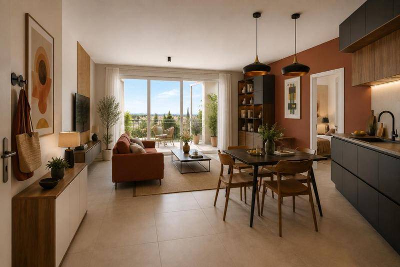 Image de l'annonce T3 NEUVILLE SUR SAÔNE 61m² - TERRASSE…