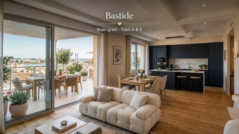 Image de l'annonce BASTIDE STALINGRAD - 4 PIECES - DERNIER…