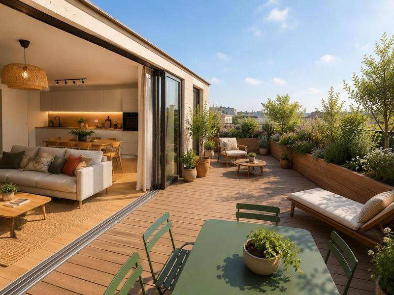 Image de l'annonce T4 avec PATIO et TERRASSE à BORDEAUX