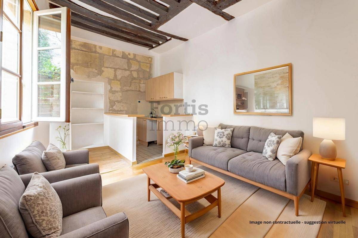 Image de l'annonce Paris 4e - DEUX PIÈCES AVEC TERRASSE…