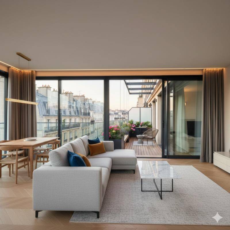 Image de l'annonce SUPERBE 5 PIECES BALCON TERRASSE 2 PARKINGS