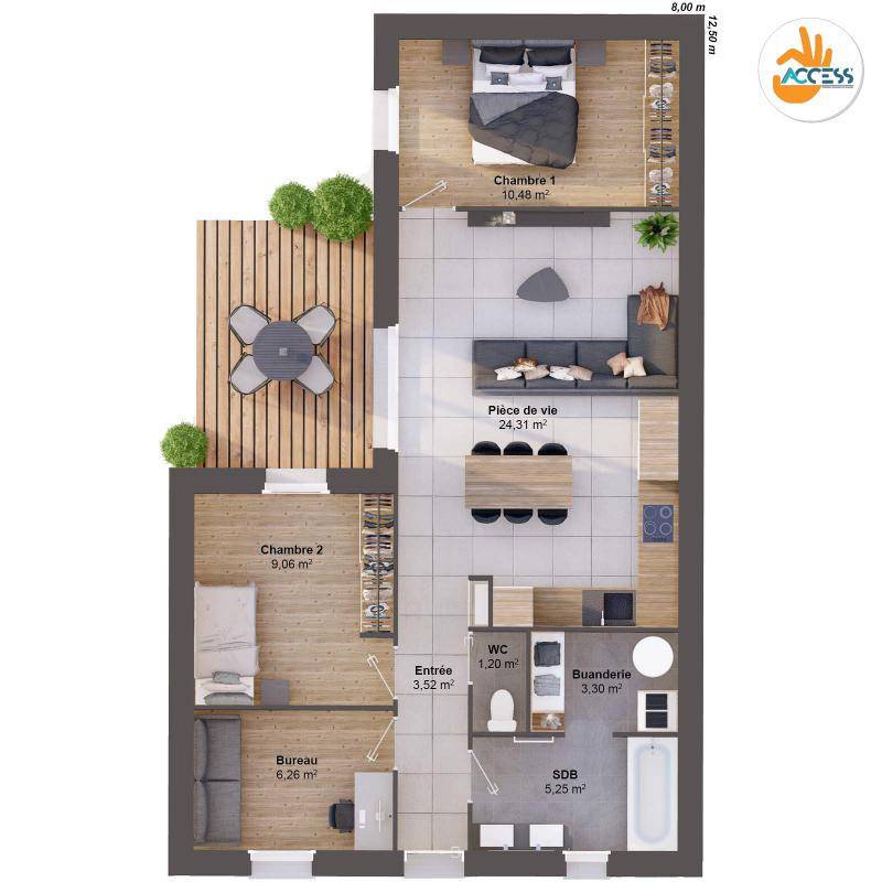 Image de l'annonce Maison 5 pièces 63 m2