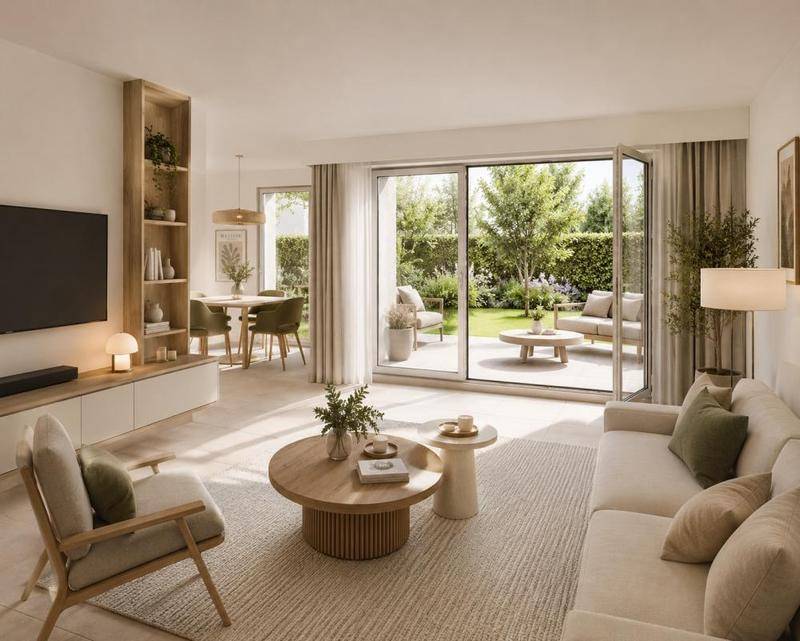 Image de l'annonce 3 PIECES AVEC JARDIN PRIVATIF