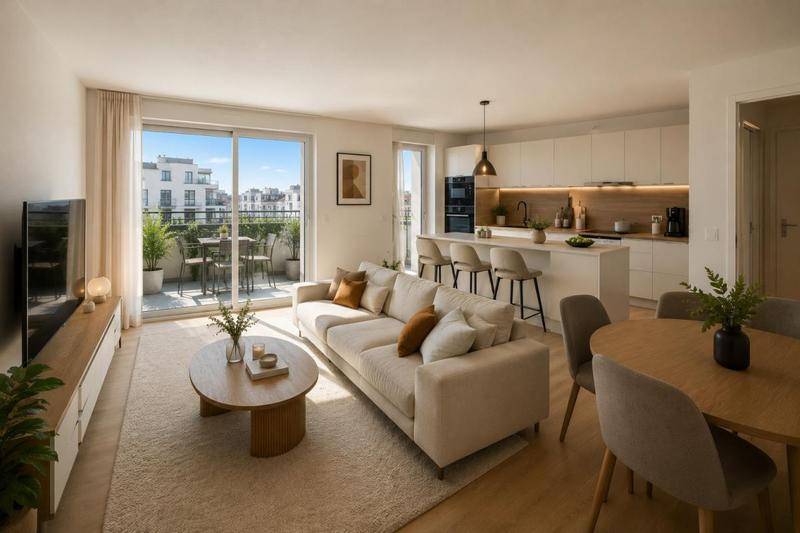 Image de l'annonce Superbe 3 pièces avec terrasse au cœur…
