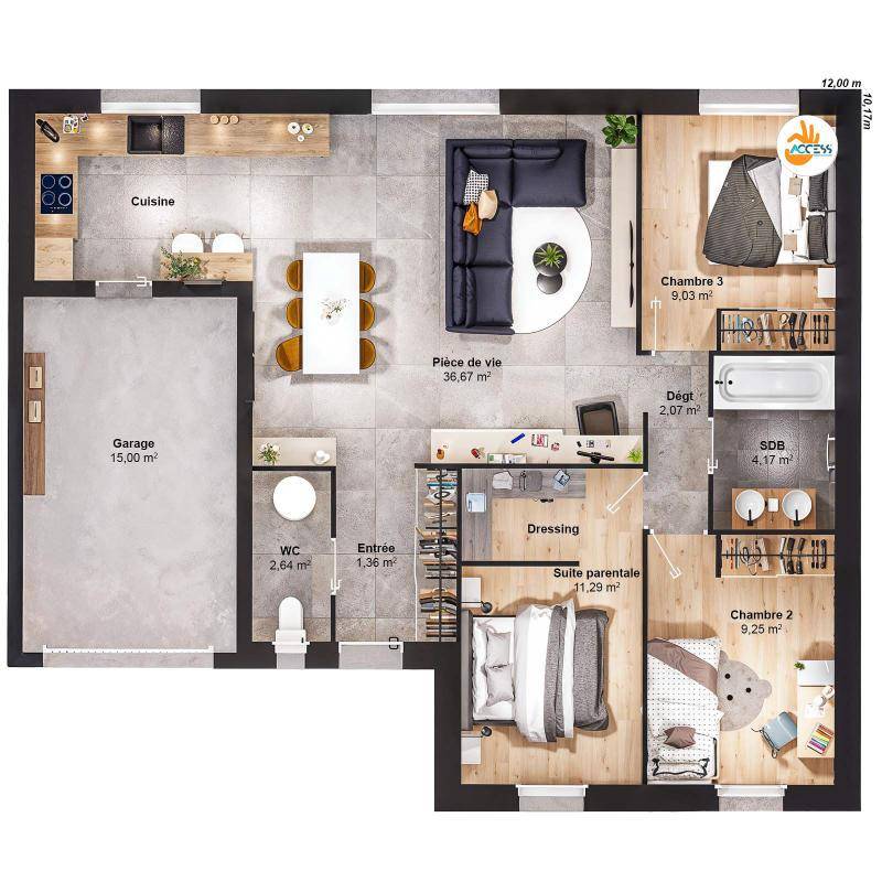 Image de l'annonce Maison 5 pièces 76 m2