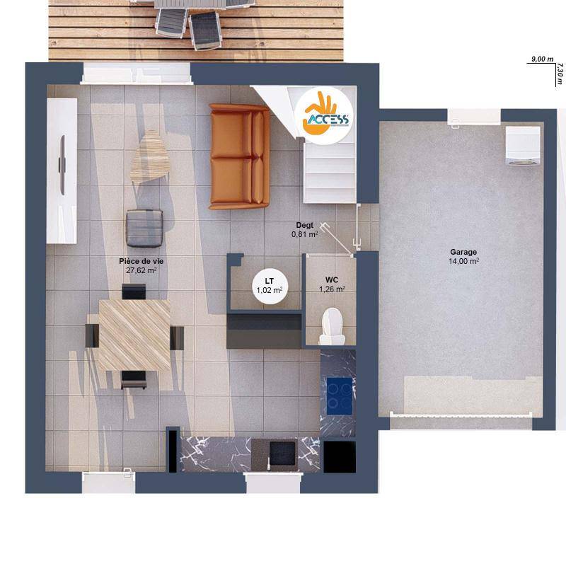 Image de l'annonce Maison 4 pièces 60 m2